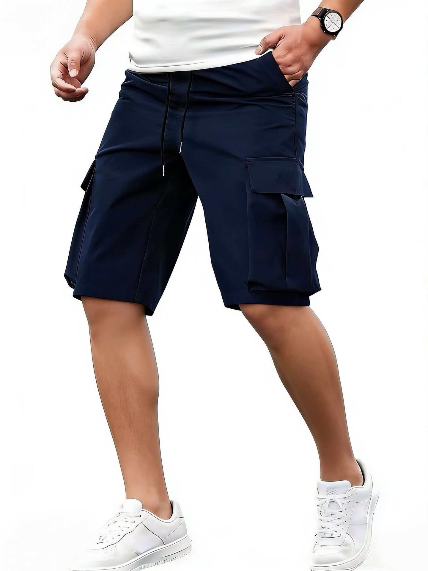 Men's Loose-Fit Casual Pants With Multiple Pockets