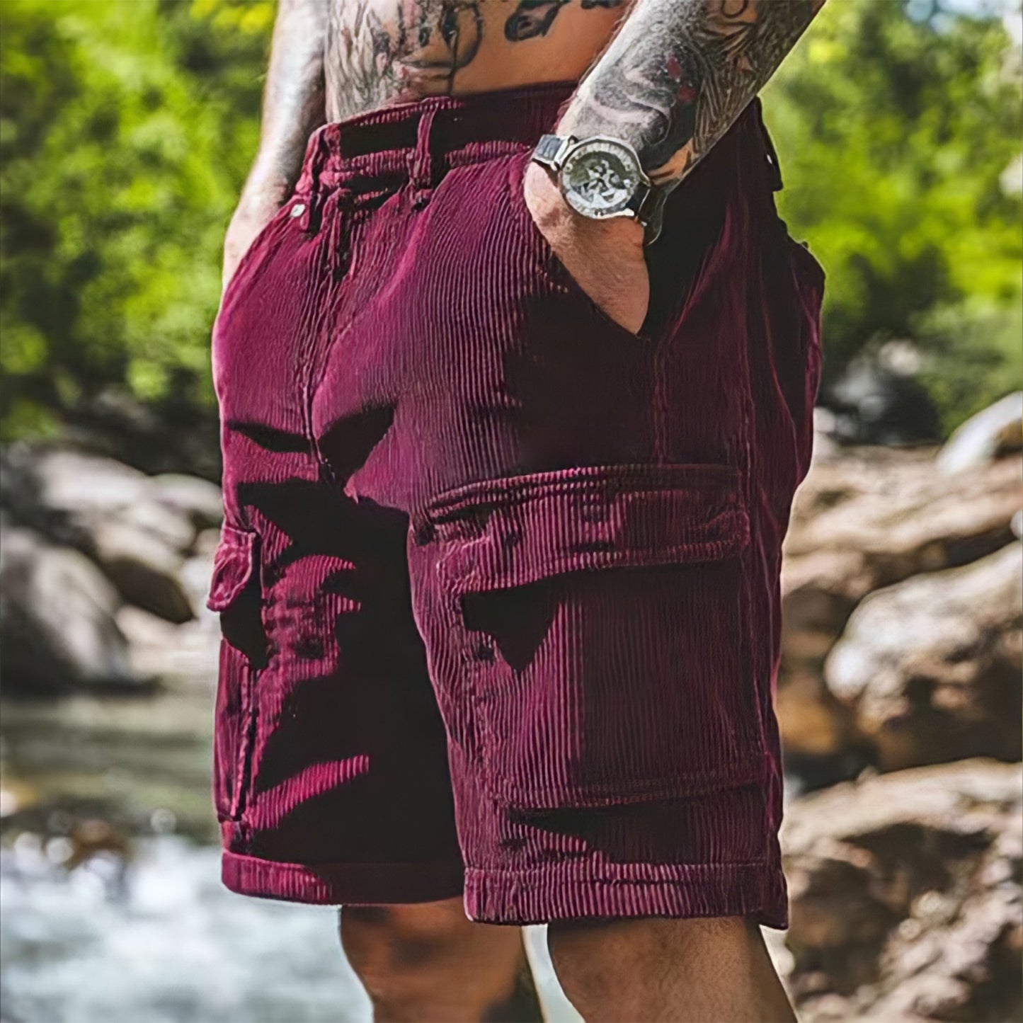 European-size Summer Work Shorts Men's Casual Pants