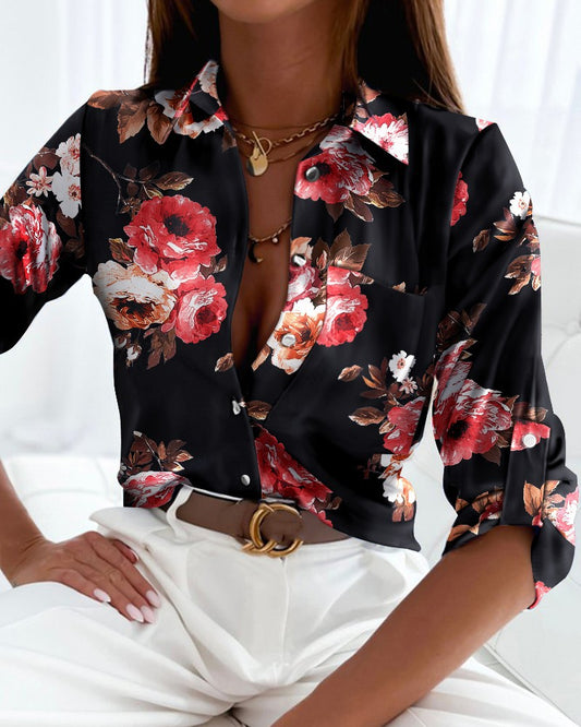 Fashion Long Sleeve Printed Shirt