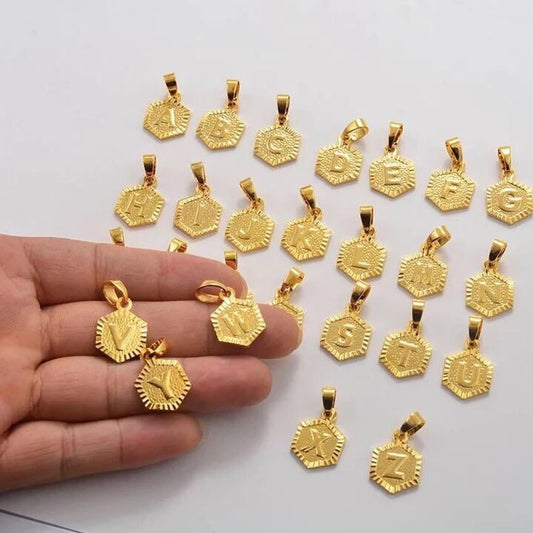 New Accessories 26 Capital English necklace for women and men stainless steel necklace with 18K gold clavicle