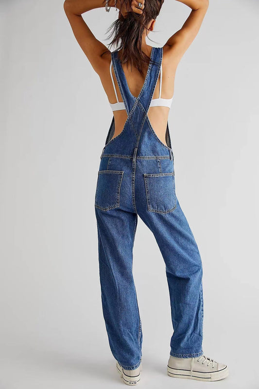 Fashion Casual Loose Denim Trousers