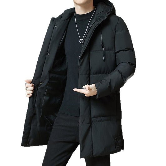 Men's Winter Leisure Warm Hooded Plus Size Men's Cotton Clothing