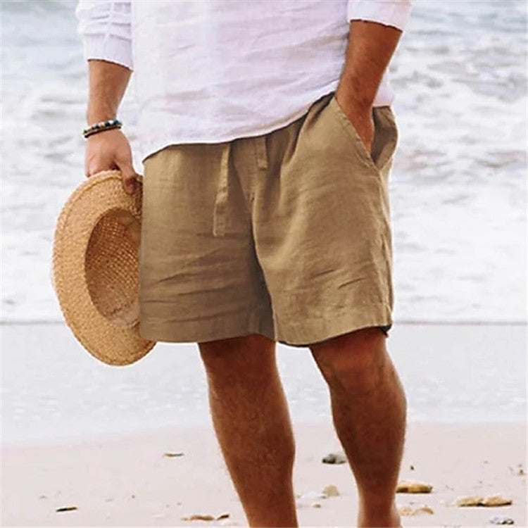 Fashion Personality Men's Shorts Cotton Hemp