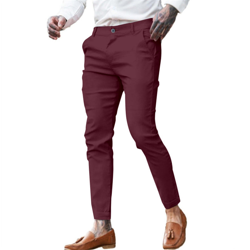 Men's Twill Cotton Stretch Fashion Slim Pencil