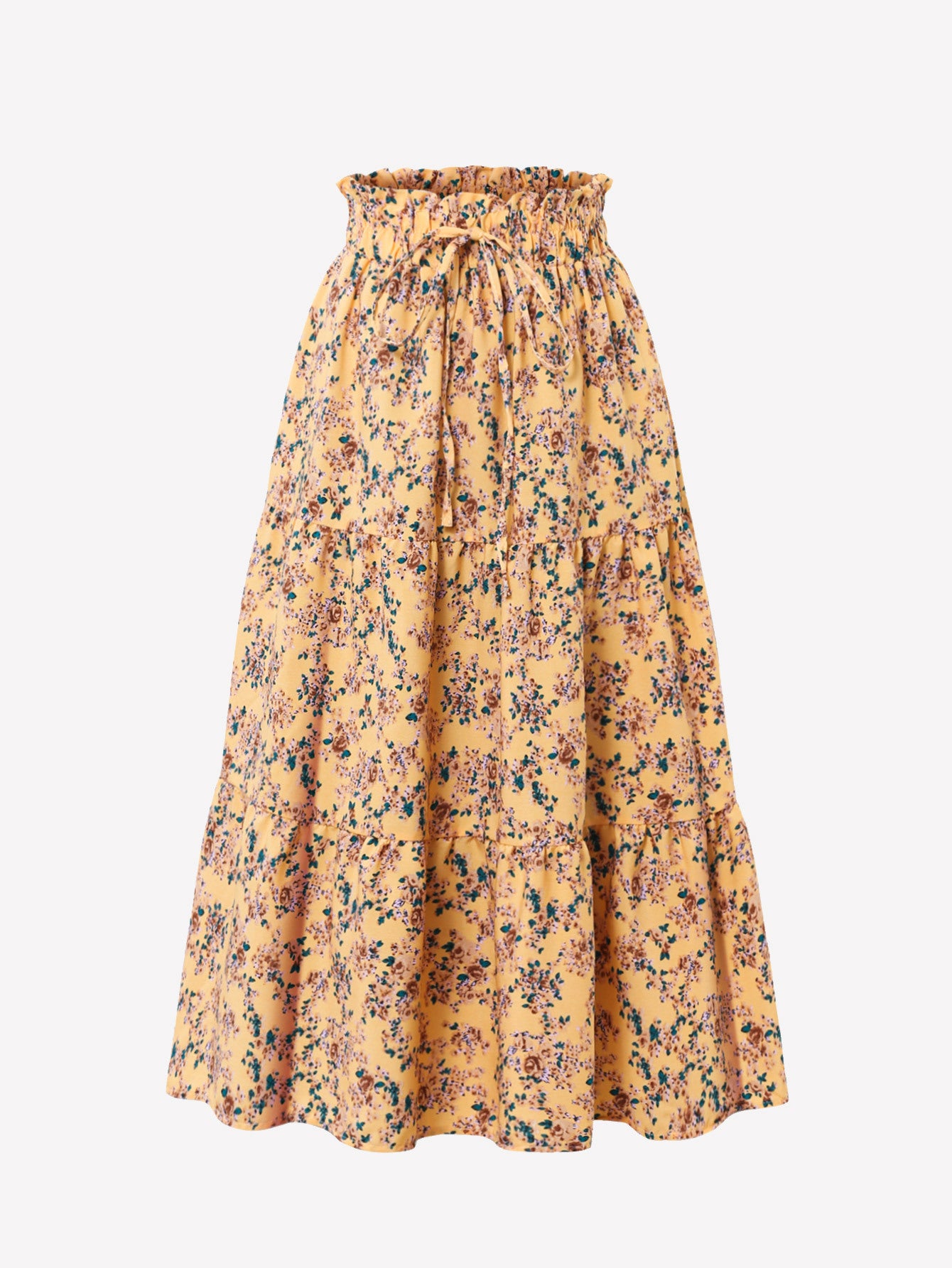 Women's Commuter Elegant Chic Floral Skirt