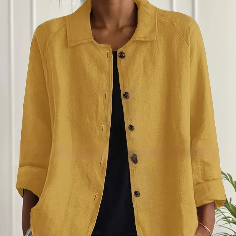 Women's Spring And Summer New All-match Collar Slimming Cardigan Coat