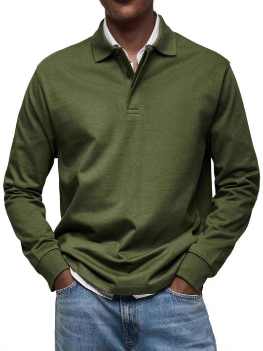 Men's Casual All-matching Long Sleeve Button Shirt