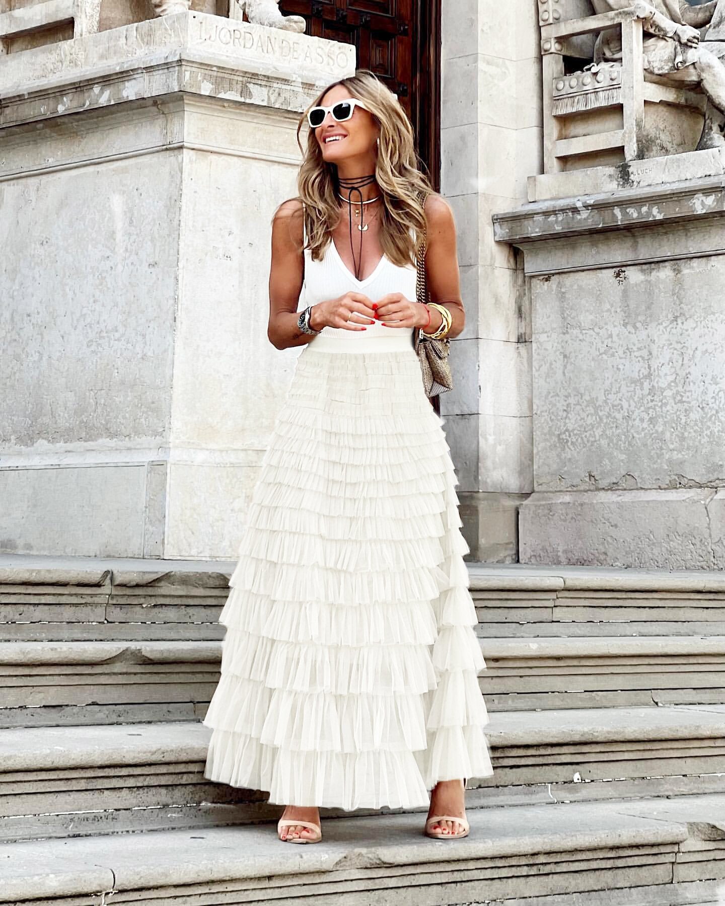 Layered Ruffles Cake Skirt Summer Fashion
