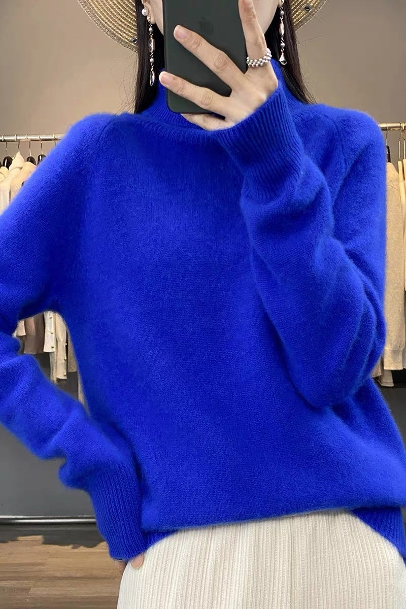 Women's Turtleneck Autumn And Winter Thickening Inner Wear Base Cashmere Sweater Sweater
