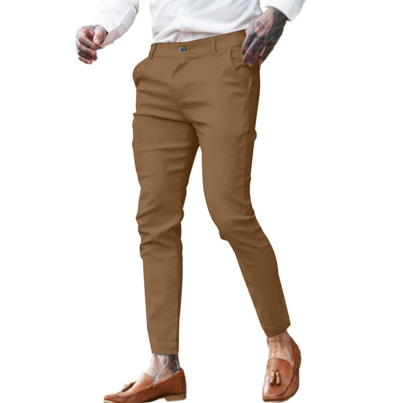 Men's Twill Cotton Stretch Fashion Slim Pencil