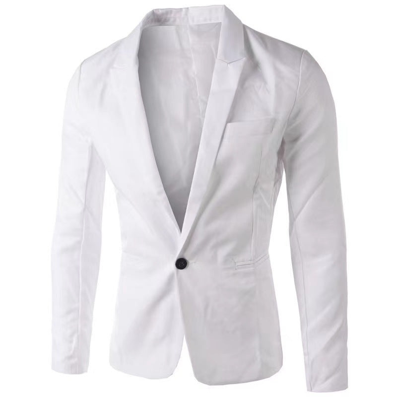 Fashion Men's Casual Single-breasted Small Suit