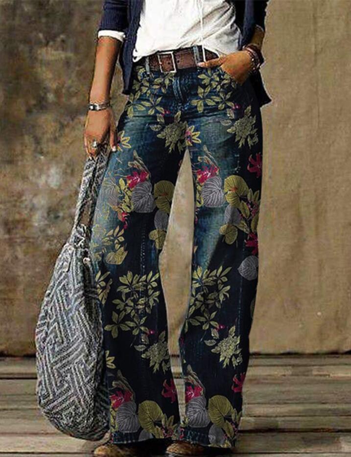 Plus Size Women's Casual Pants Thin Wide Leg Pants