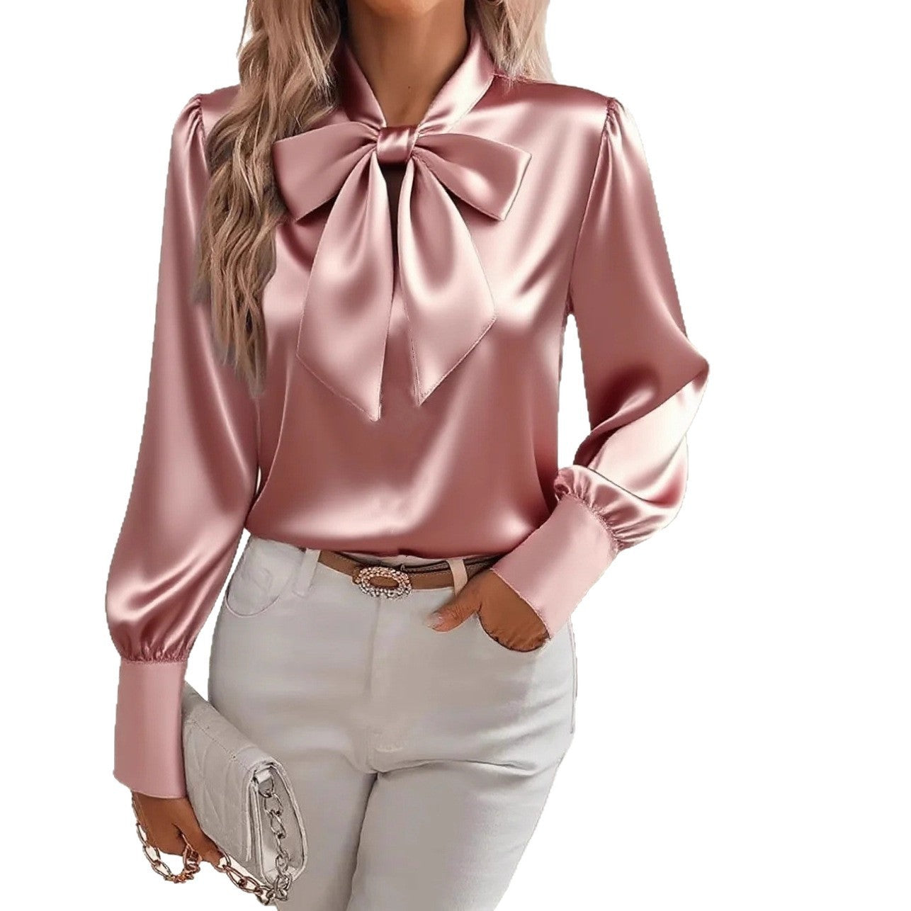 Bow-tie Blouse Women Fashion