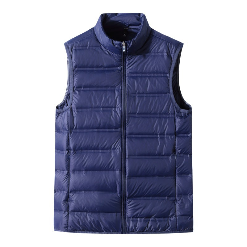 Vest Plus-size Ultra-lightweight Loose-fit Stand-up Collar