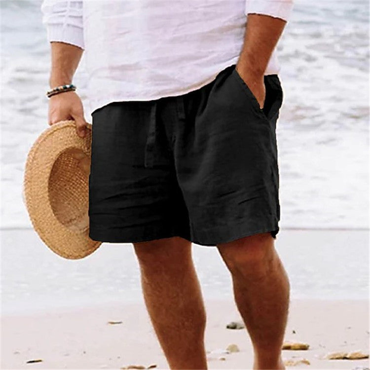 Fashion Personality Men's Shorts Cotton Hemp