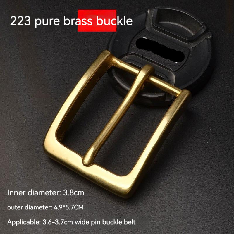 Casual Men Solid Brass Belt Buckle Accessories