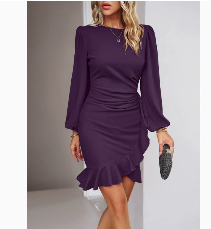 Women's Puff Long Sleeve Dresses