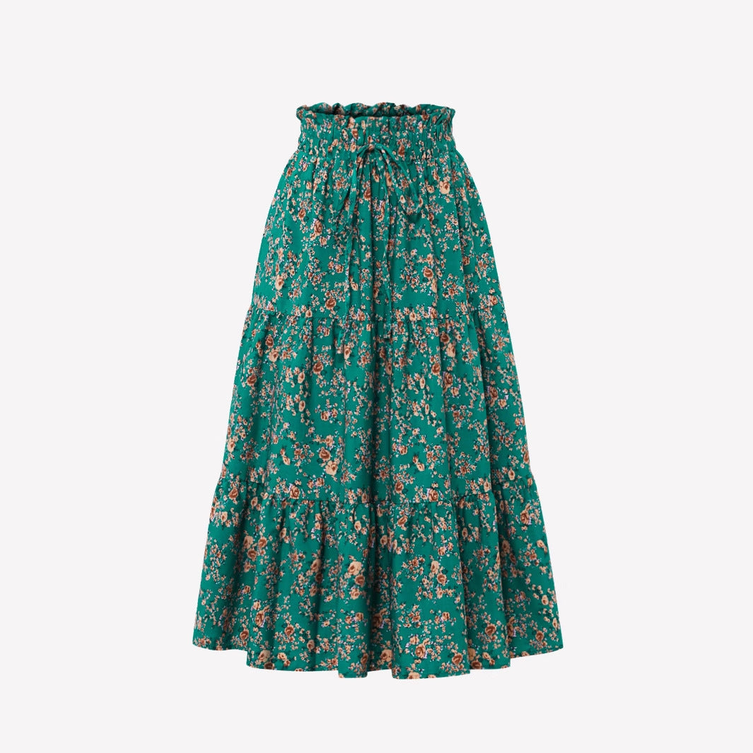 Women's Commuter Elegant Chic Floral Skirt