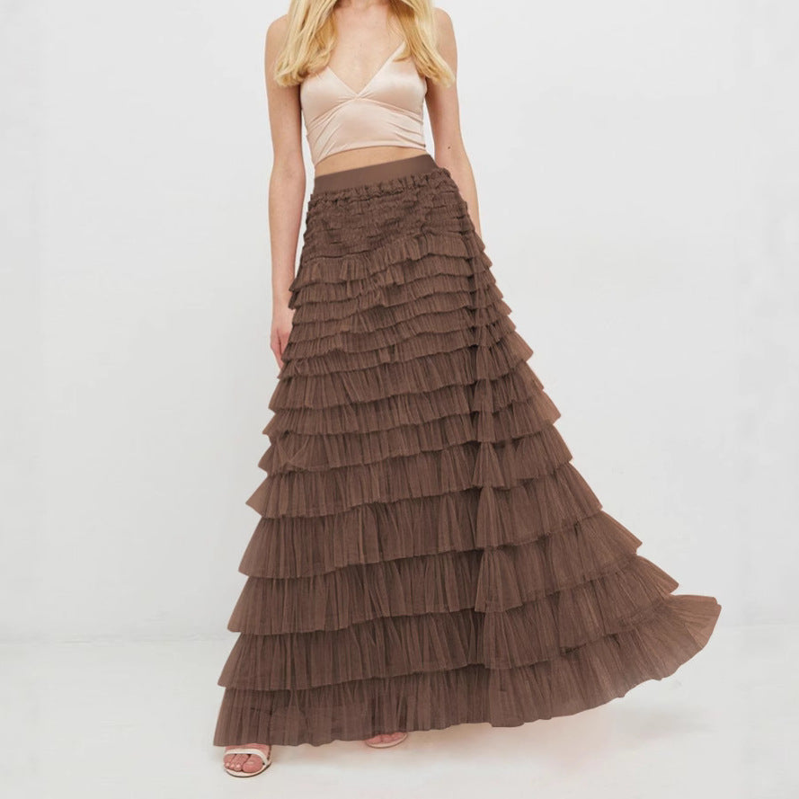 Layered Ruffles Cake Skirt Summer Fashion