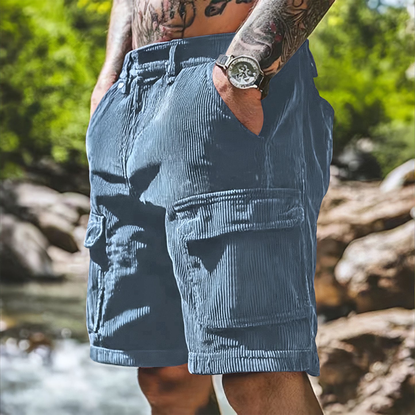 European-size Summer Work Shorts Men's Casual Pants