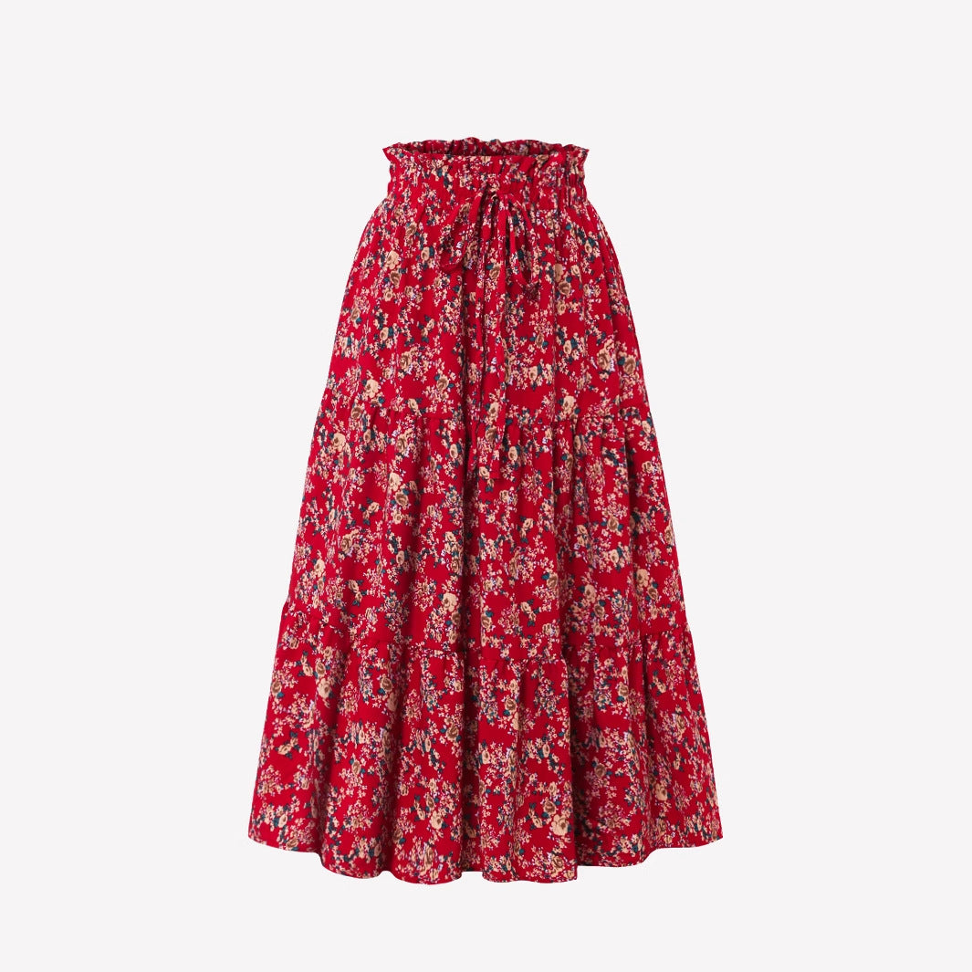 Women's Commuter Elegant Chic Floral Skirt