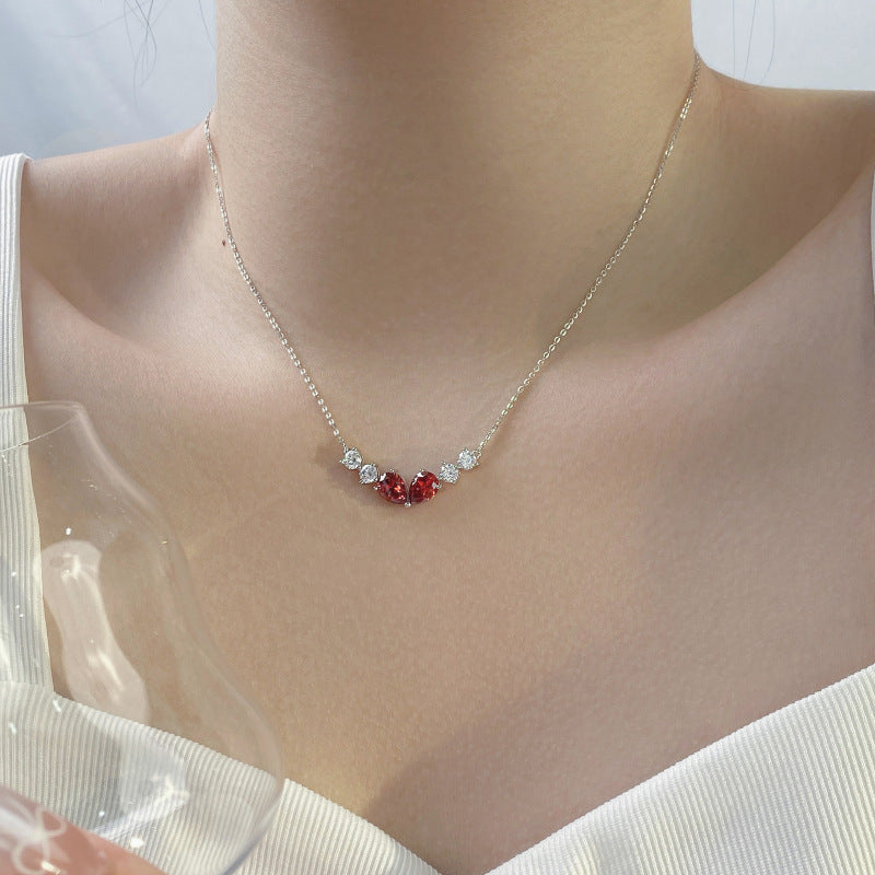 Water Drop Zircon Necklace Accessories For Women