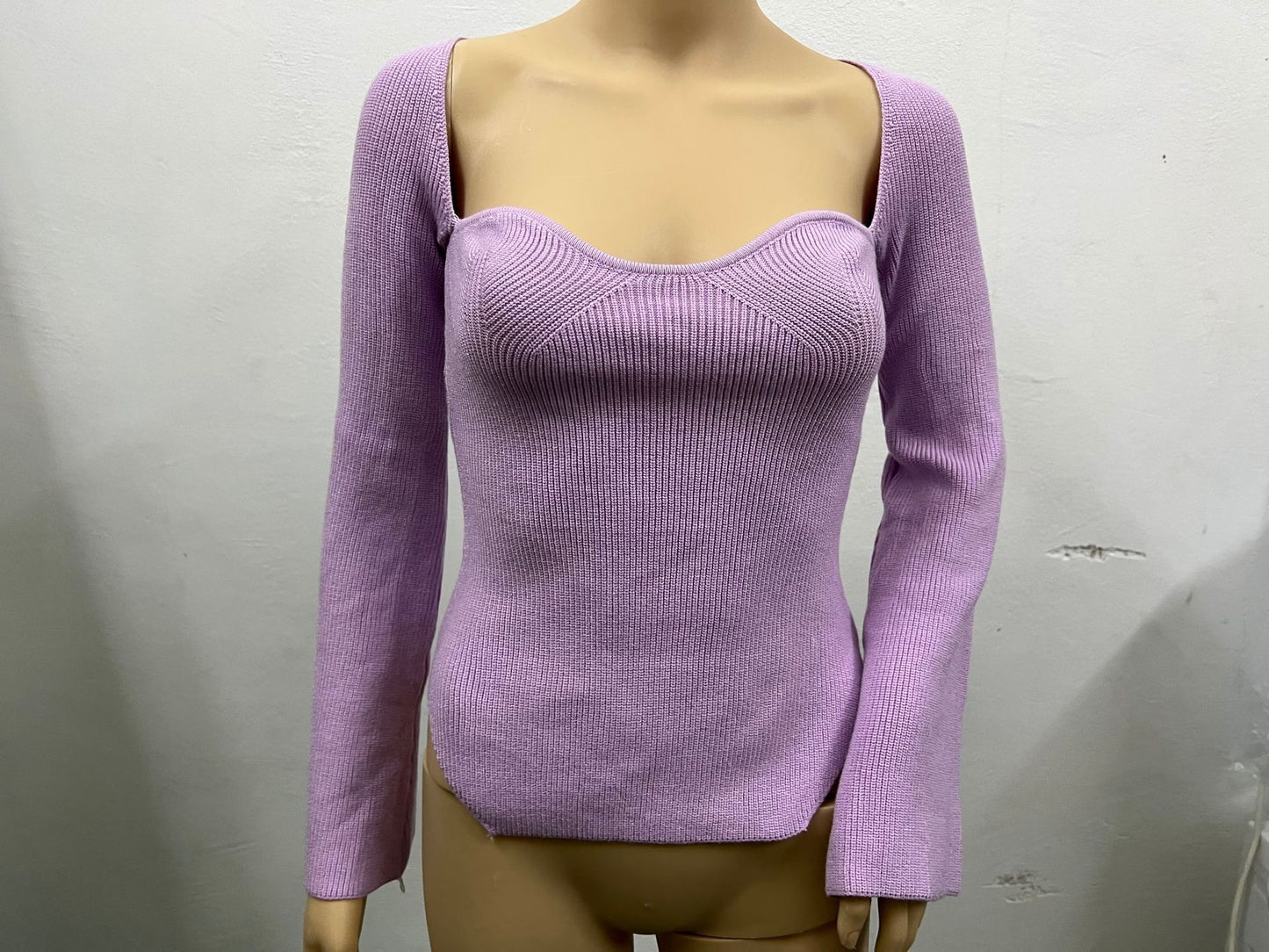 Women's Off-neck Pullover Long Sleeve Top Bottoming Sweater