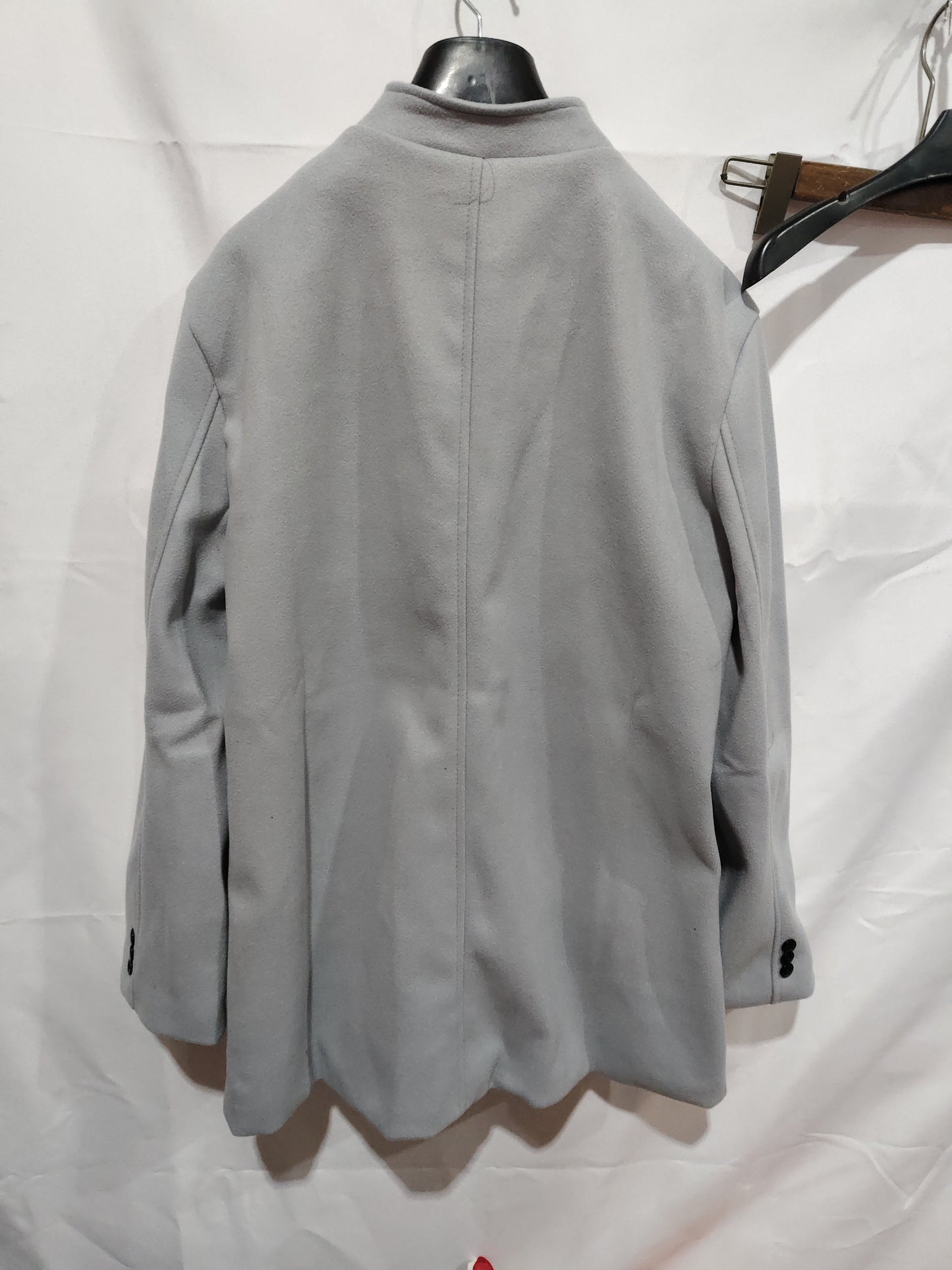 Men's Slim Coat Fashion Single-breasted Solid Color Business Jackets Fall And Winter Tops Outwear Clothing