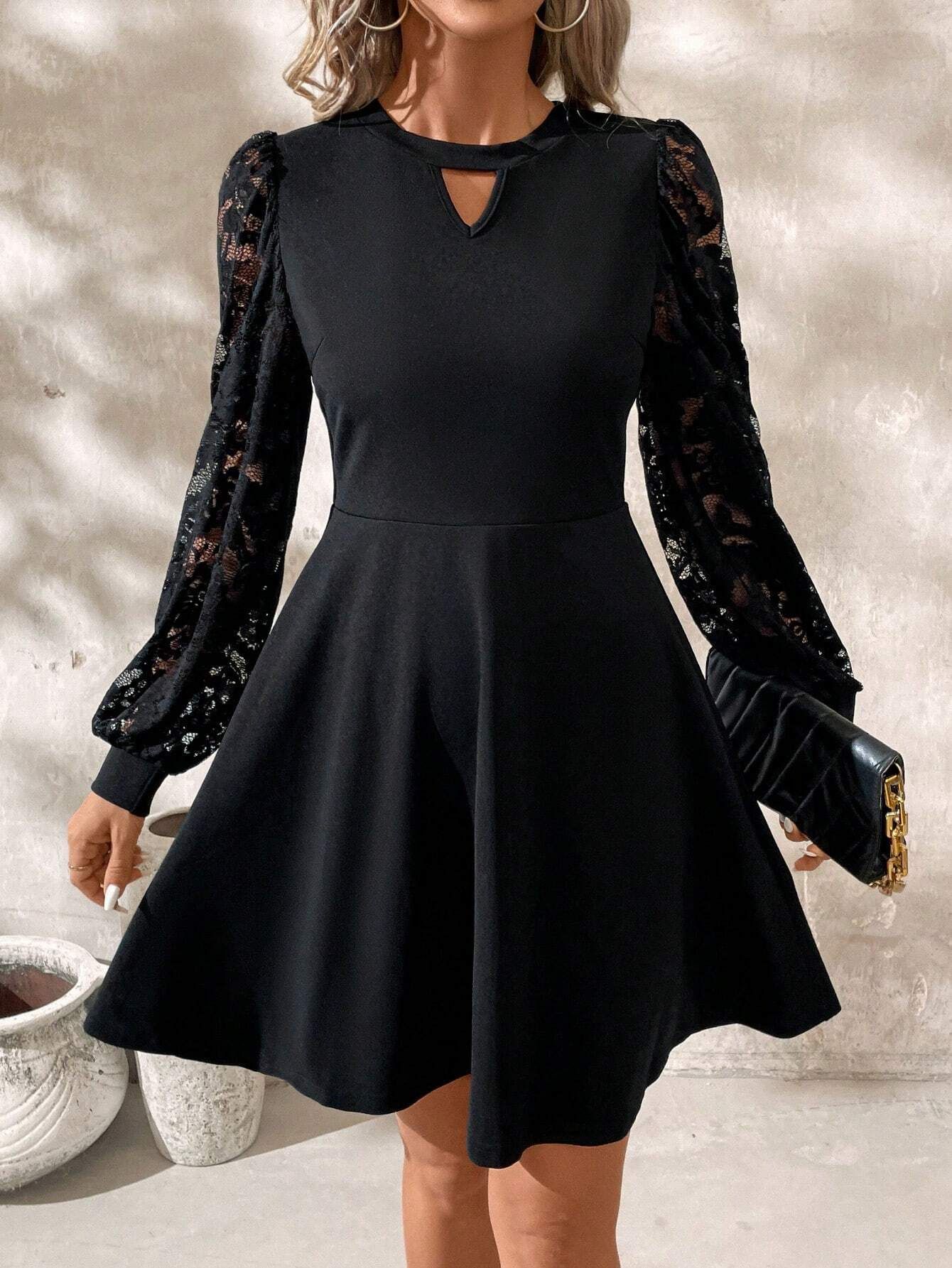 Elegant Women's Black Dress