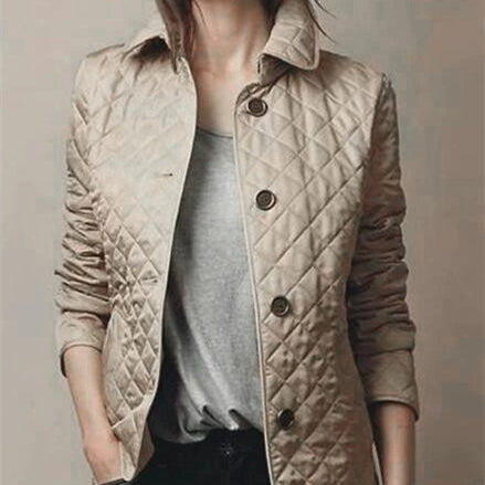 Fashionable Elegant Lapel Cotton-padded Jacket