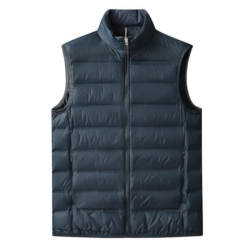 Vest Plus-size Ultra-lightweight Loose-fit Stand-up Collar