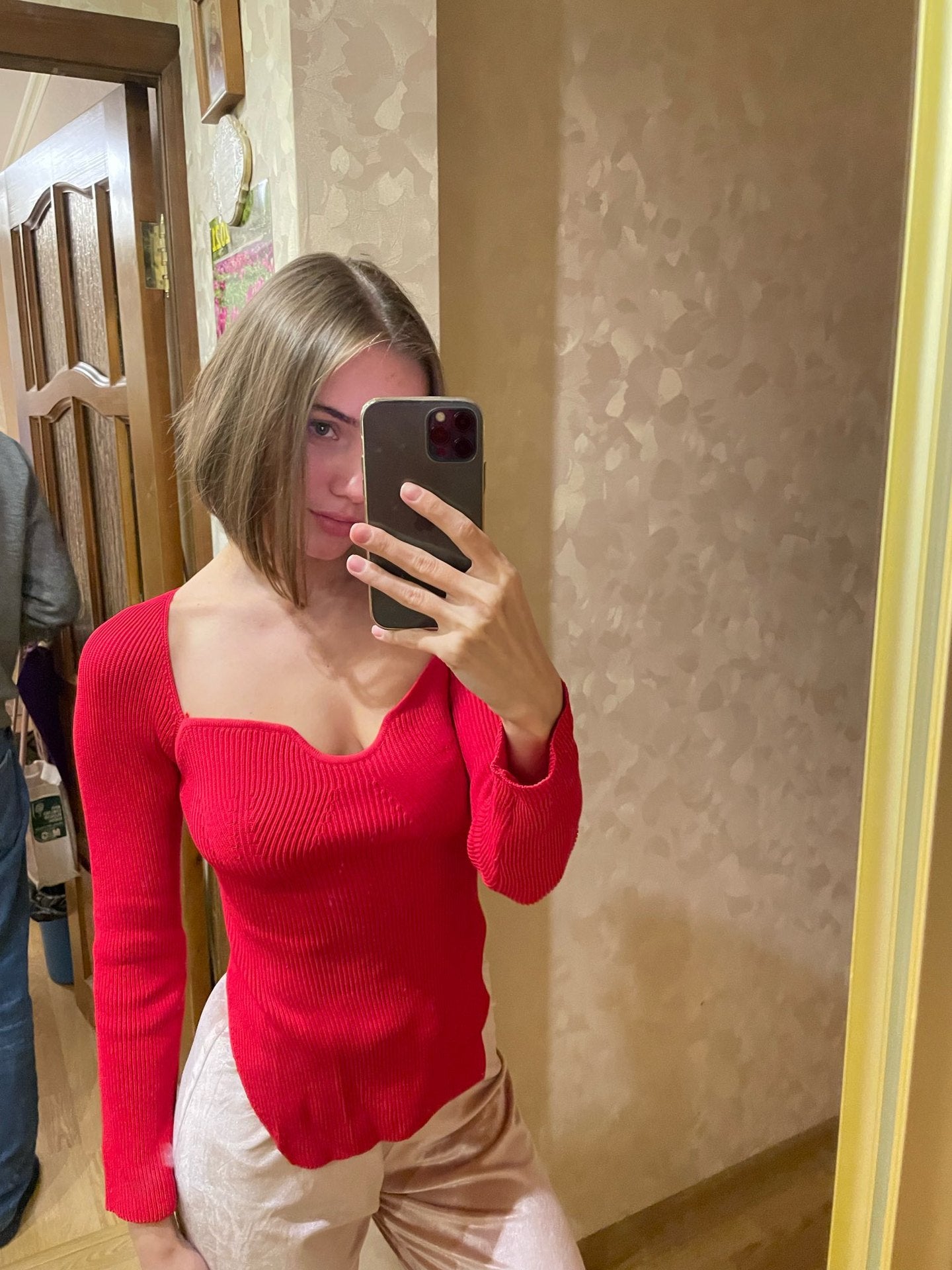 Women's Off-neck Pullover Long Sleeve Top Bottoming Sweater