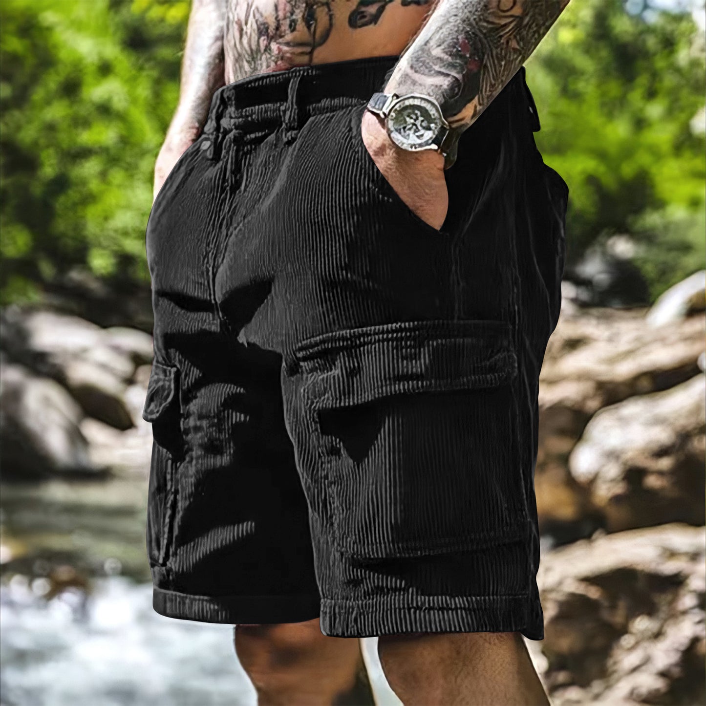 European-size Summer Work Shorts Men's Casual Pants