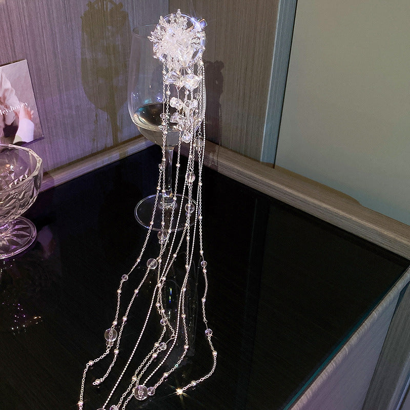 Niche High-grade Extra Long Tassel Hair Accessories For Women