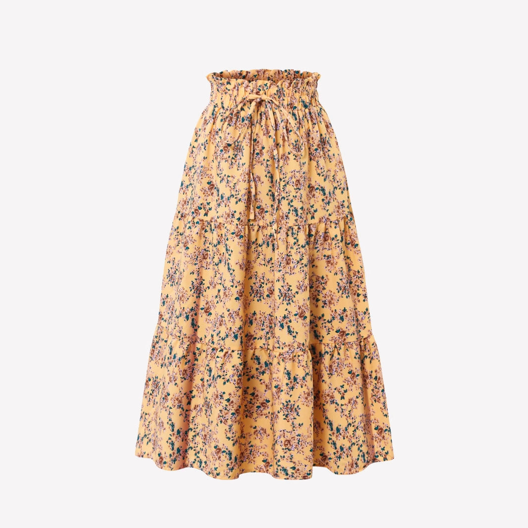 Women's Commuter Elegant Chic Floral Skirt