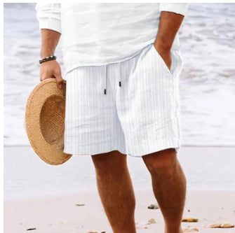 Fashion Personality Men's Shorts Cotton Hemp