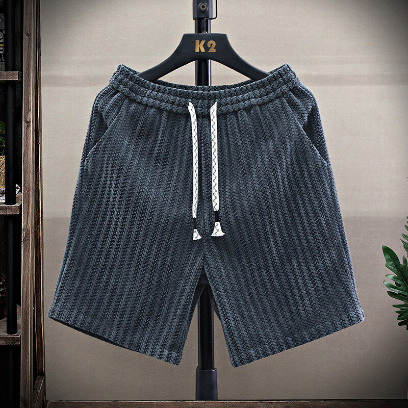 Men's Fashionable Loose-Fit Striped Versatile Shorts