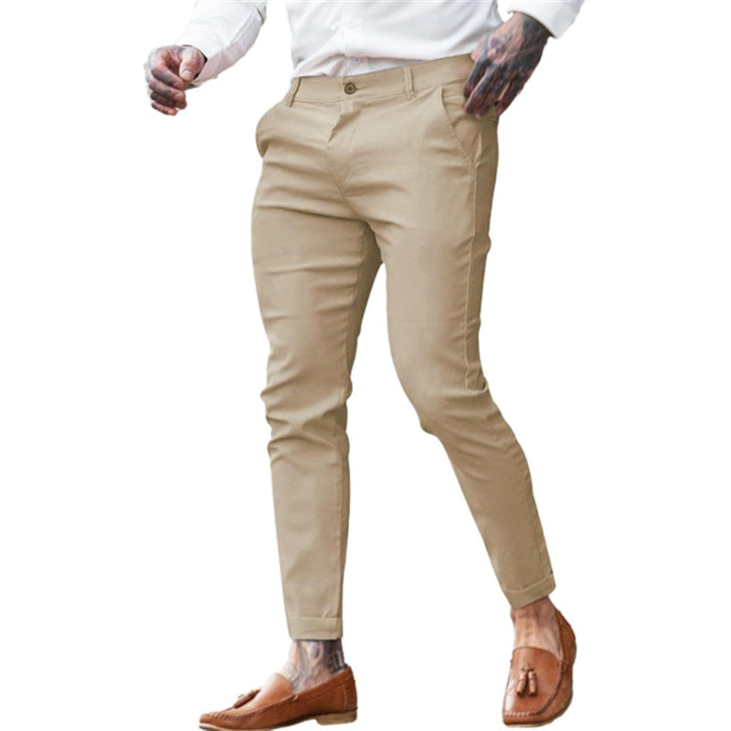Men's Twill Cotton Stretch Fashion Slim Pencil
