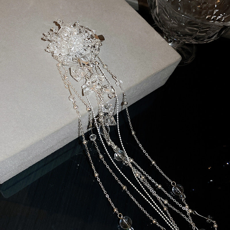 Niche High-grade Extra Long Tassel Hair Accessories For Women