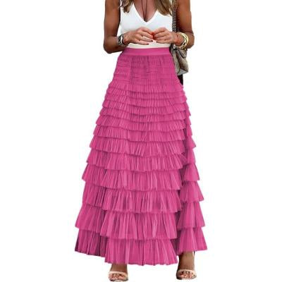 Layered Ruffles Cake Skirt Summer Fashion