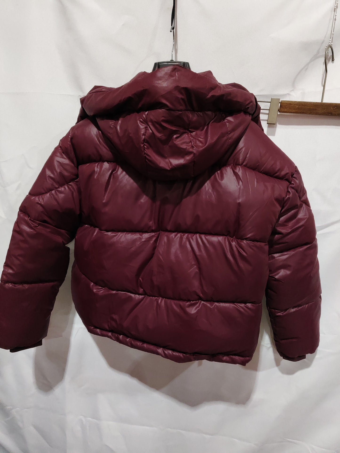 Women's Clothing Graceful Stand Collar Hooded Cotton Jacket