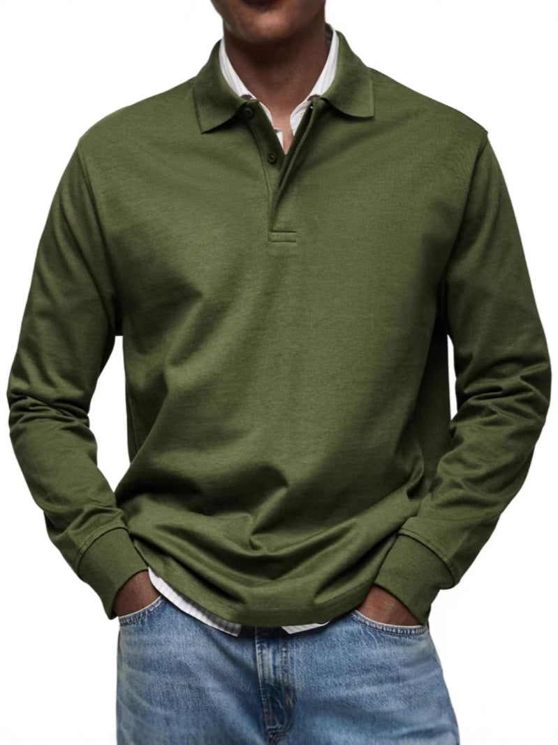 Men's Casual All-matching Long Sleeve Button Shirt