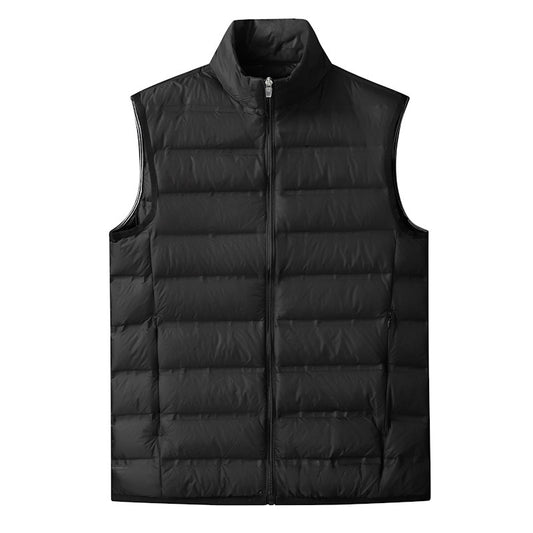 Vest Plus-size Ultra-lightweight Loose-fit Stand-up Collar