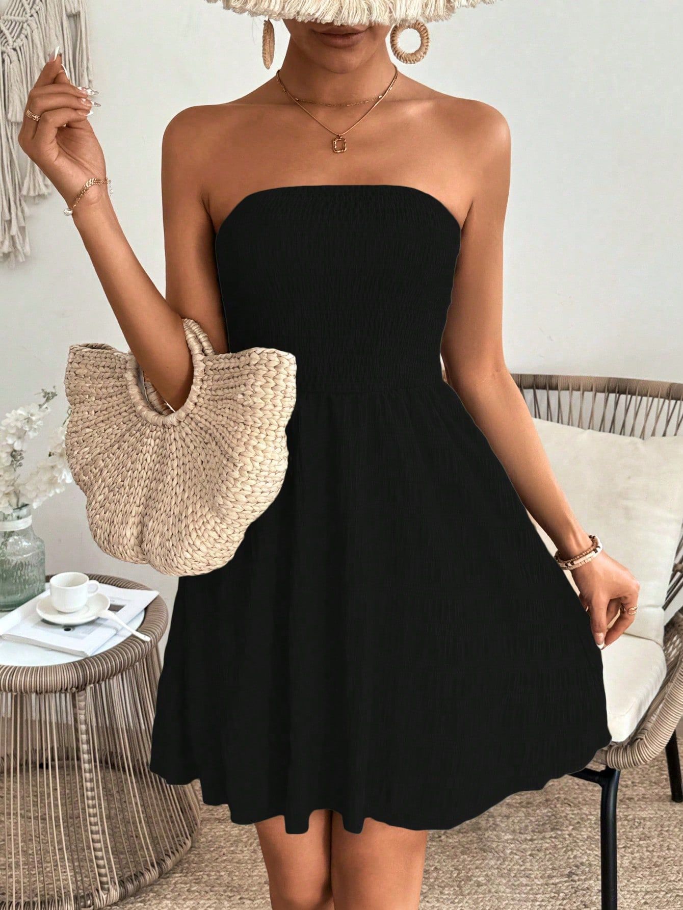 Spicy Girl Strapless Mini Dress