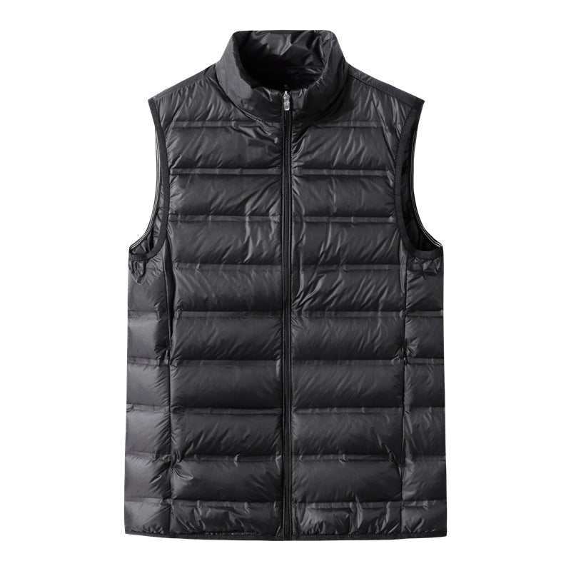 Vest Plus-size Ultra-lightweight Loose-fit Stand-up Collar