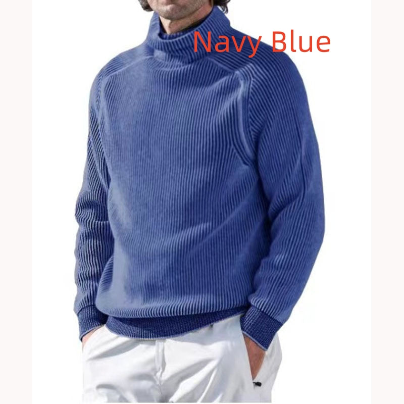 Men's Wool High Collar Warm Sweater