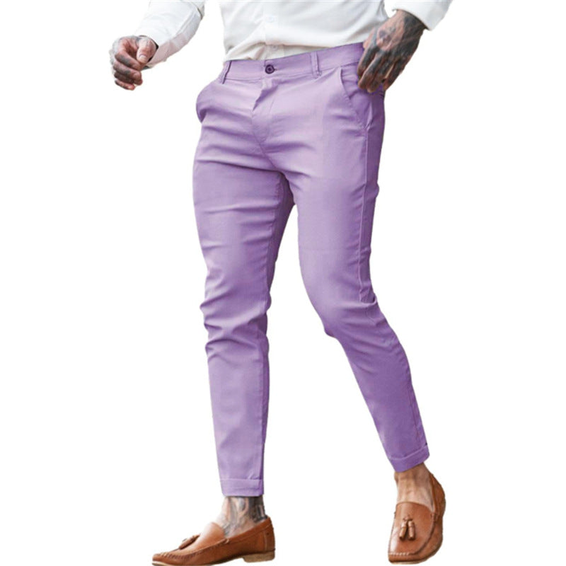 Men's Twill Cotton Stretch Fashion Slim Pencil