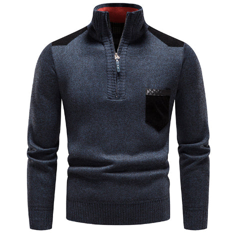 Plush Thickened Sweater Pullover Zipper