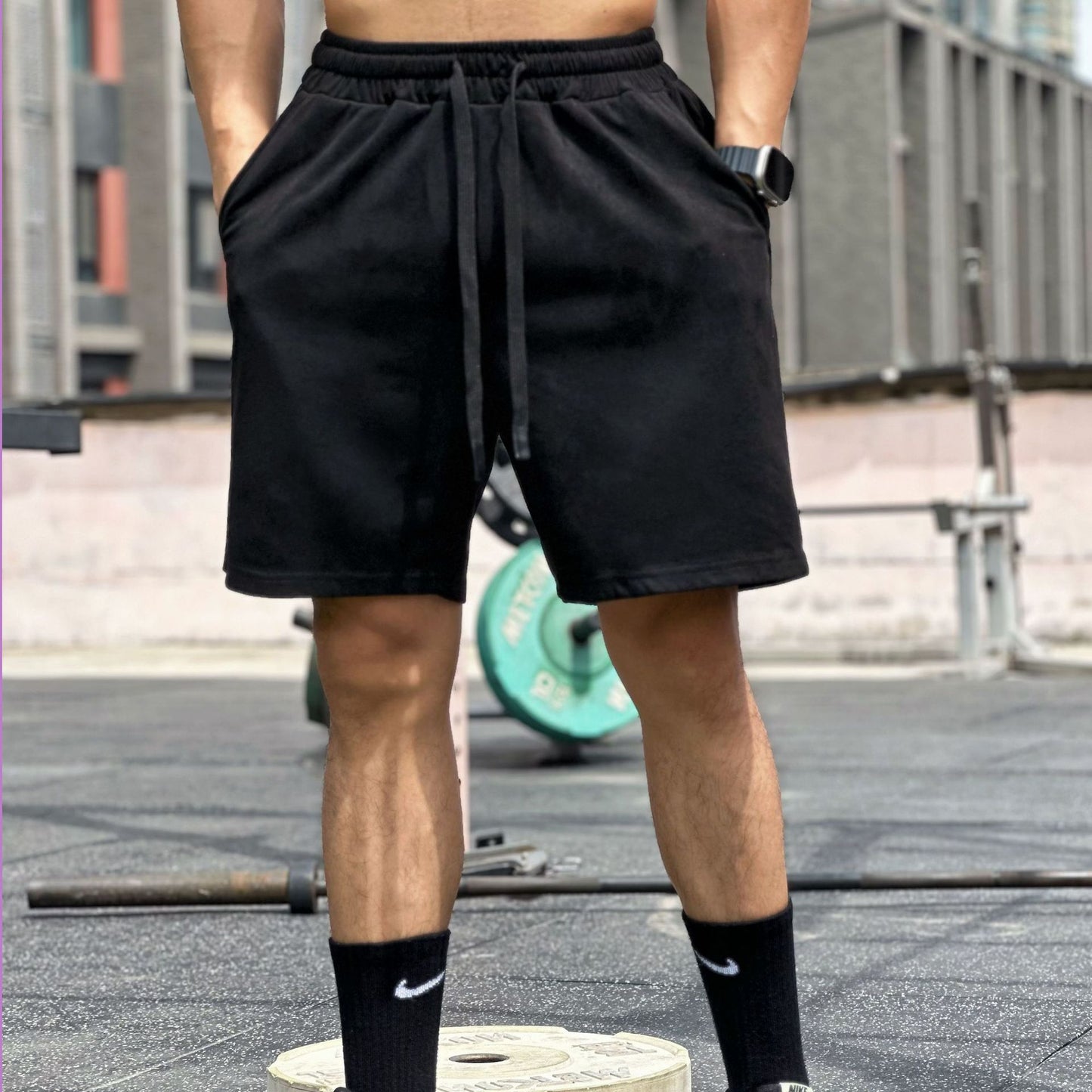 Muscle-fit Basketball Suede Pants For Men