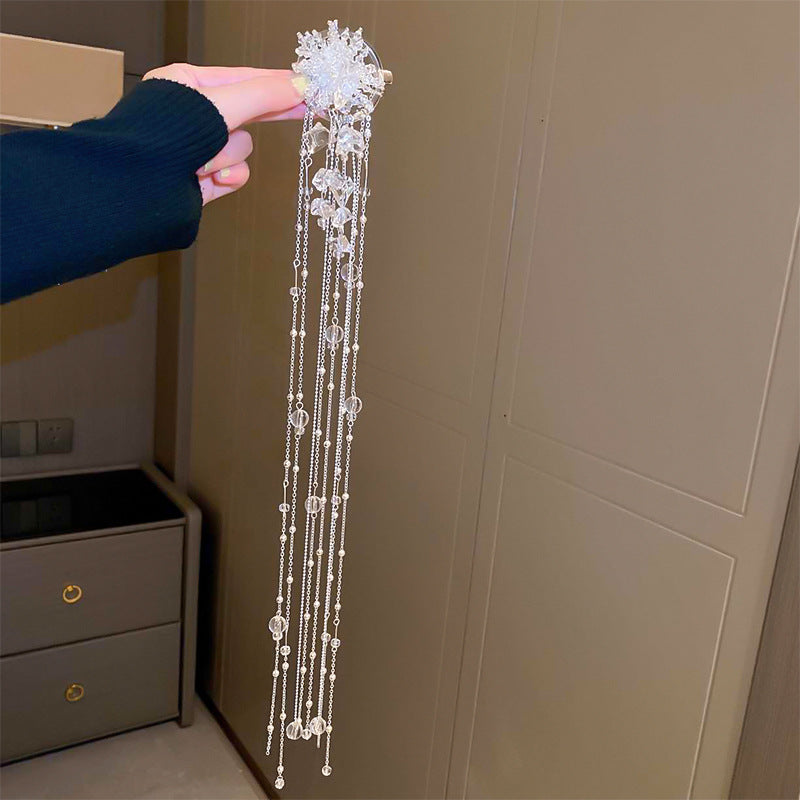 Niche High-grade Extra Long Tassel Hair Accessories For Women